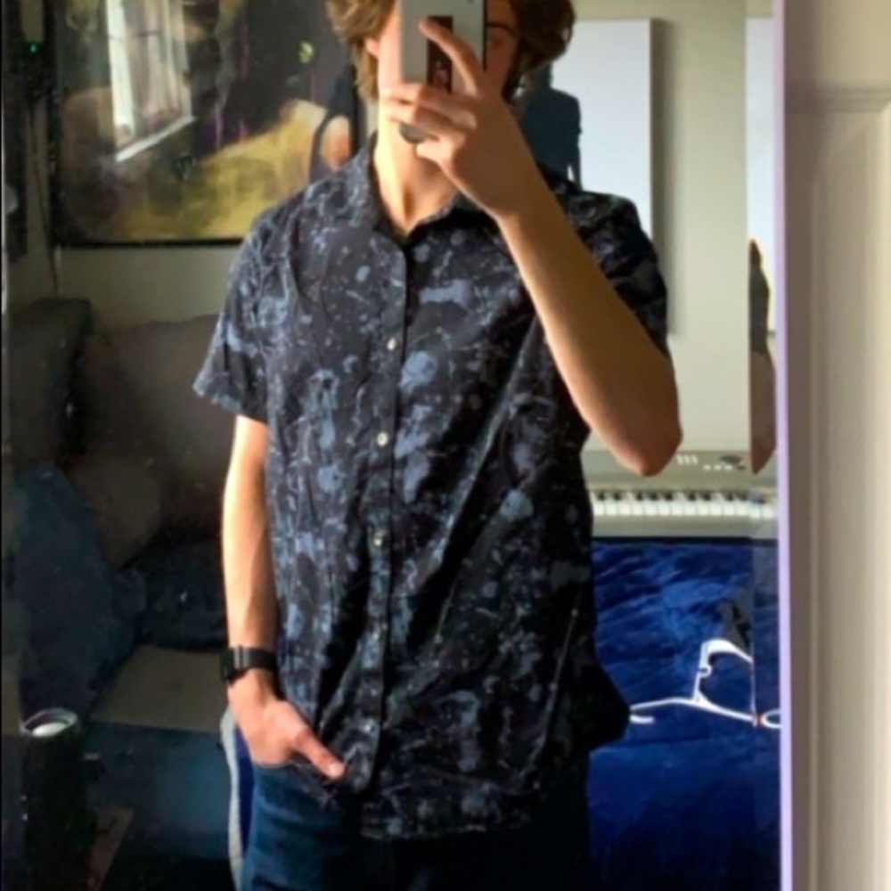 black button up dress shirt